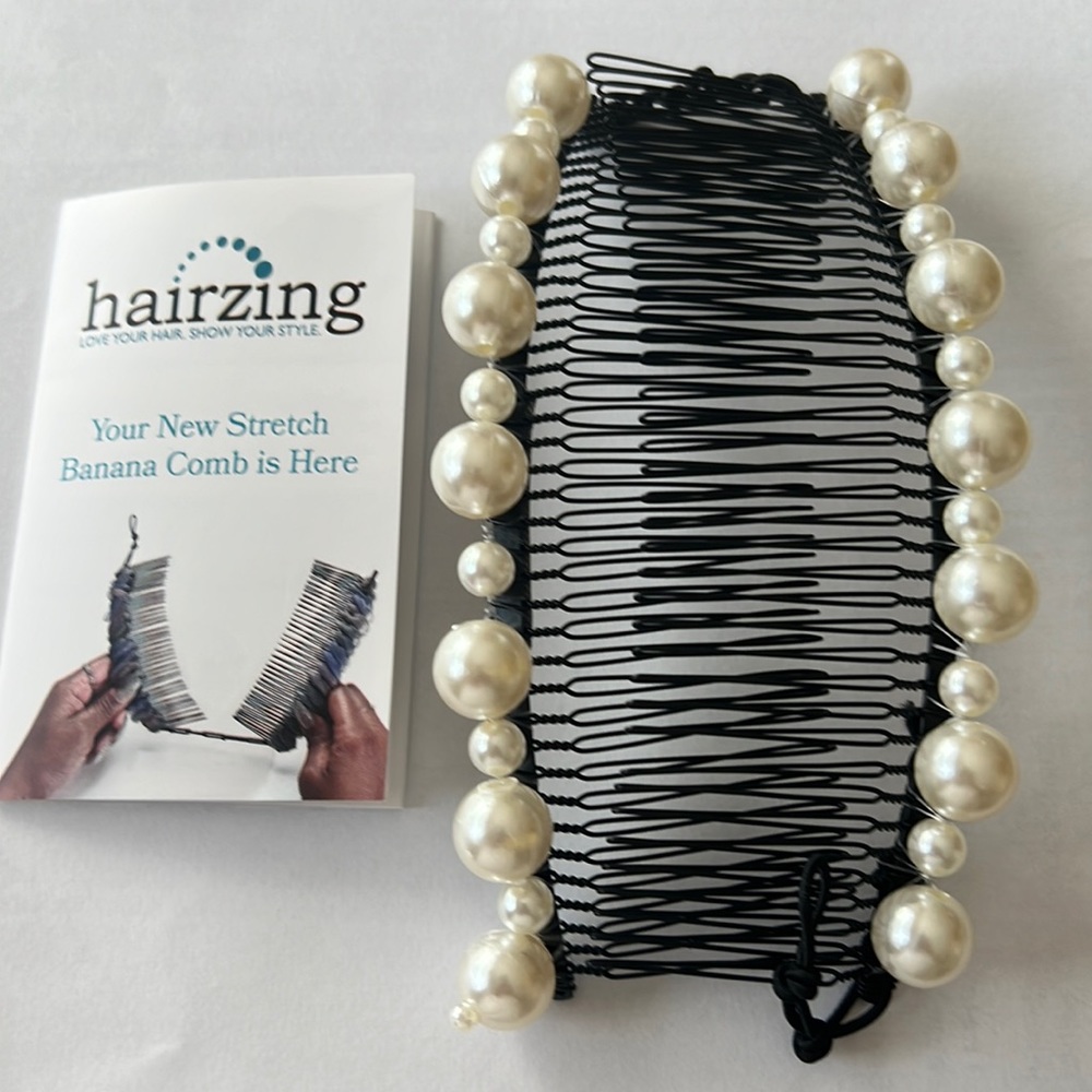 Original never-used HairZing with pearls!